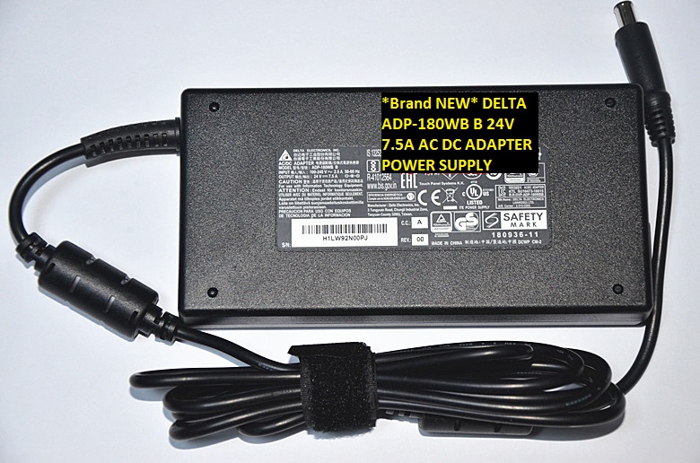 *Brand NEW* DELTA AC100-240V 24V 7.5A ADP-180WB B AC DC ADAPTER POWER SUPPLY